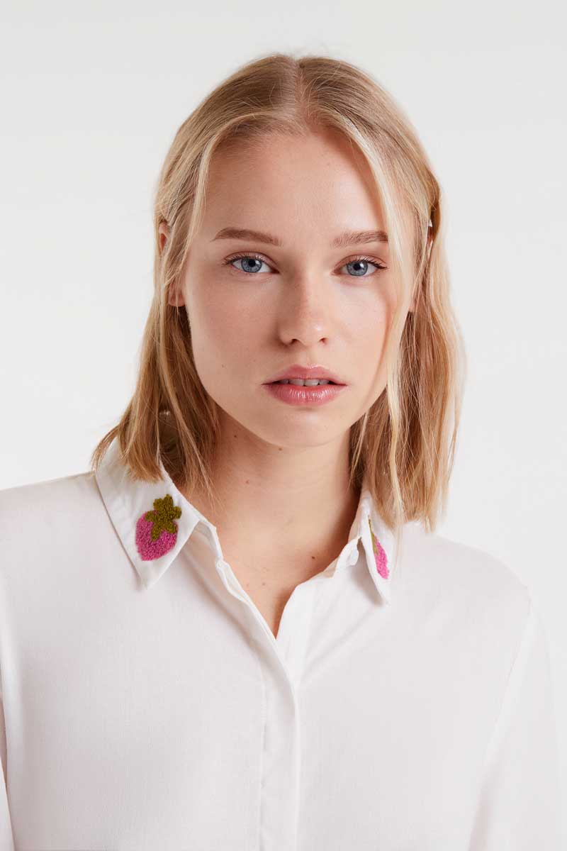 Strawberry Collar Shirt
