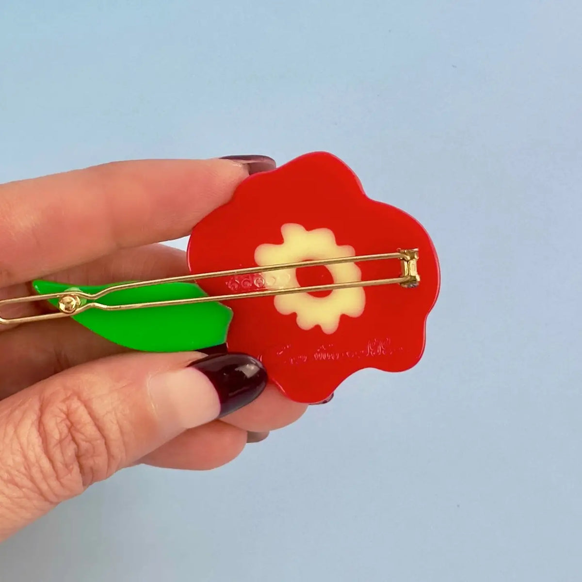 Red Flower - Hair Clip