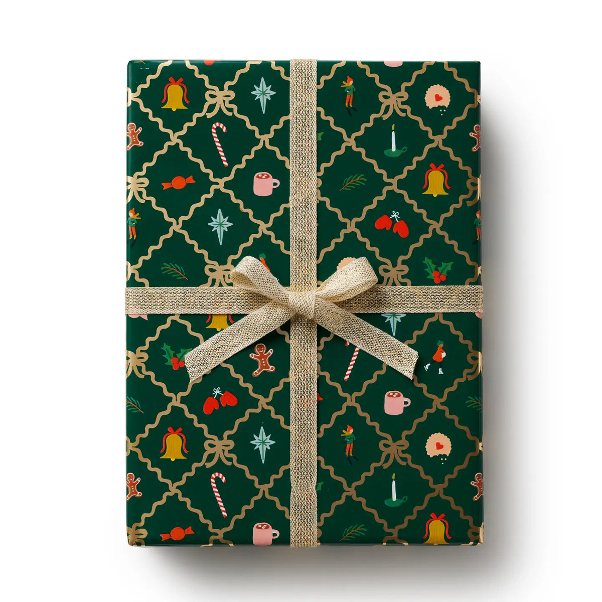 Holiday Argyle Continuous Wrapping Roll