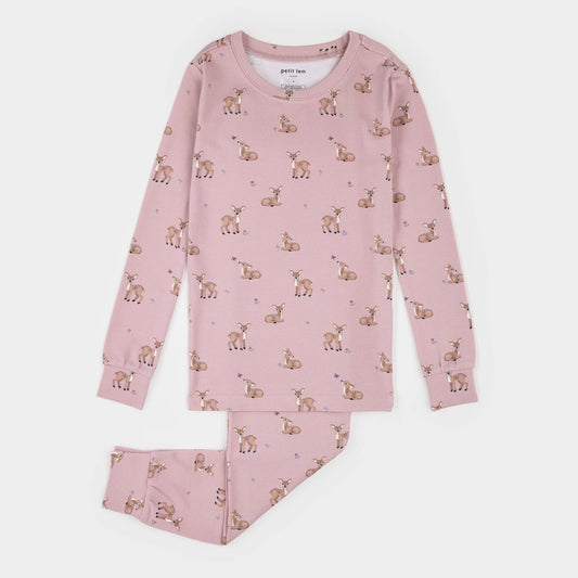 LunaKnit Fall Fawns Child PJ Set