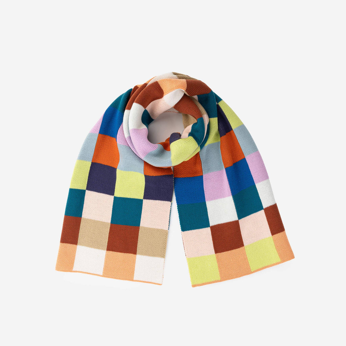 Color Patch Big Scarf