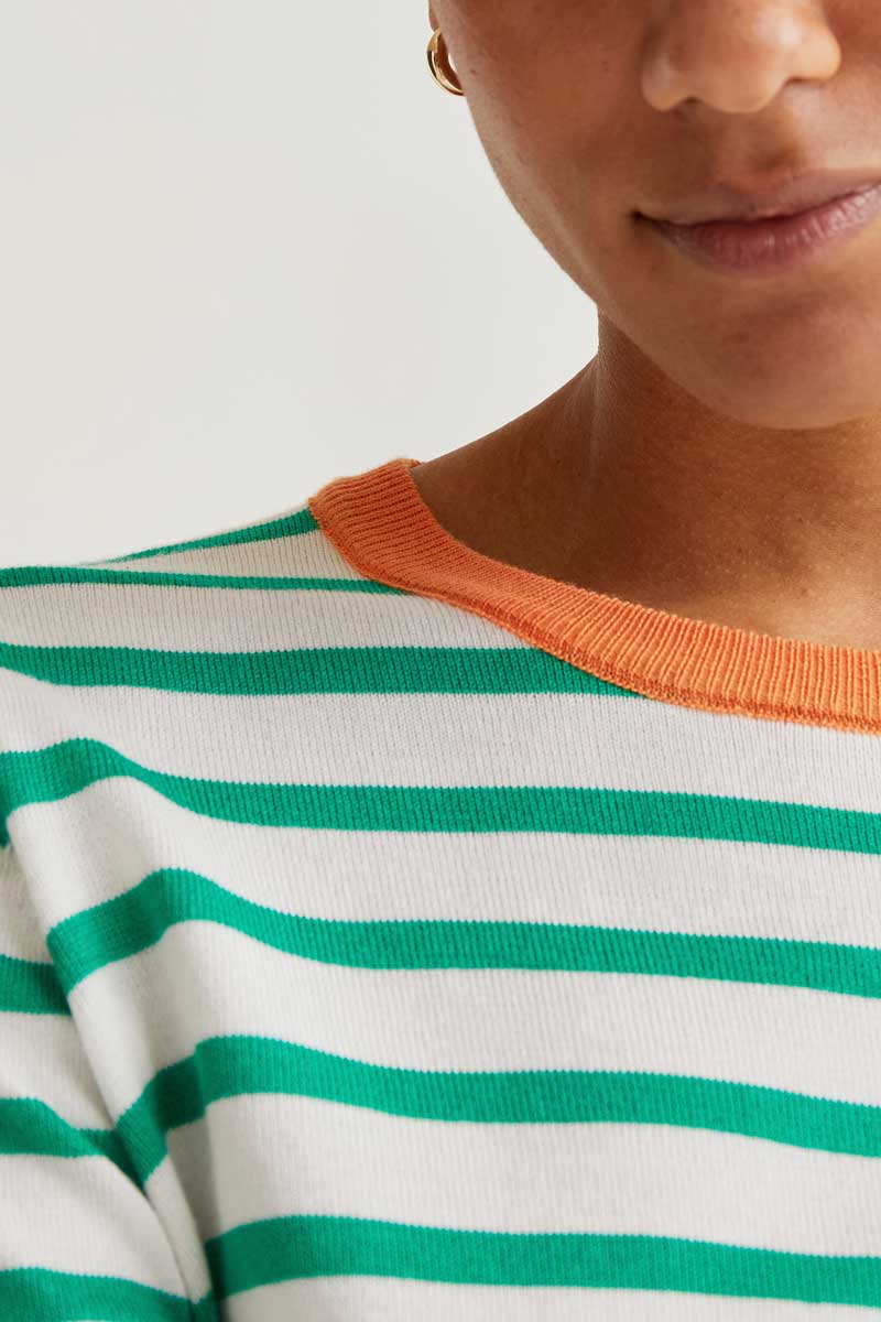 Striped Sweater - Green