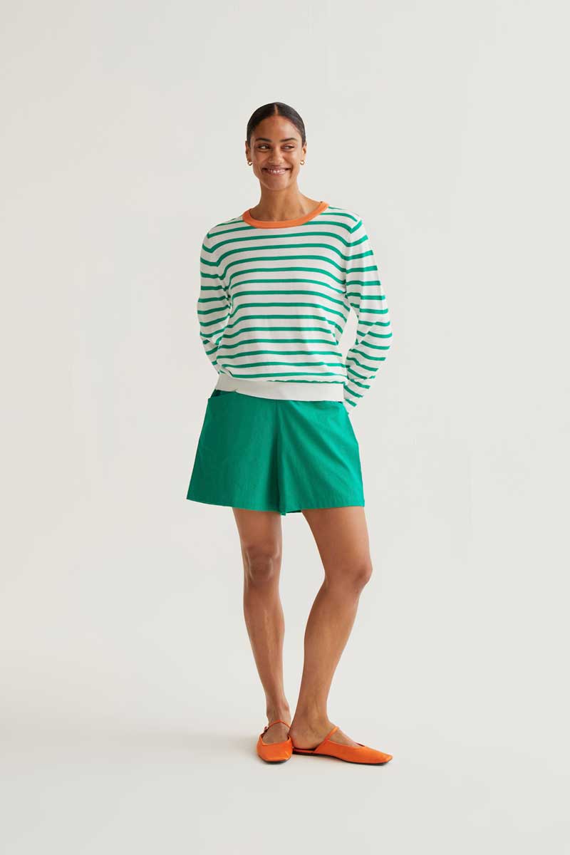Striped Sweater - Green