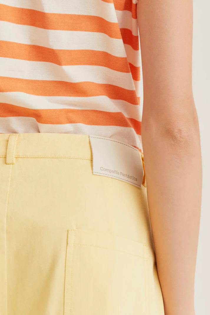 Yellow Wide Leg Trousers