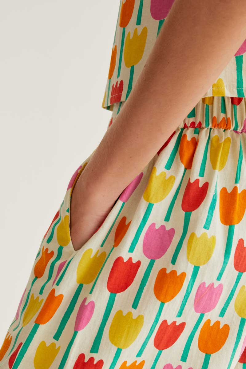 Tulip Print Pants