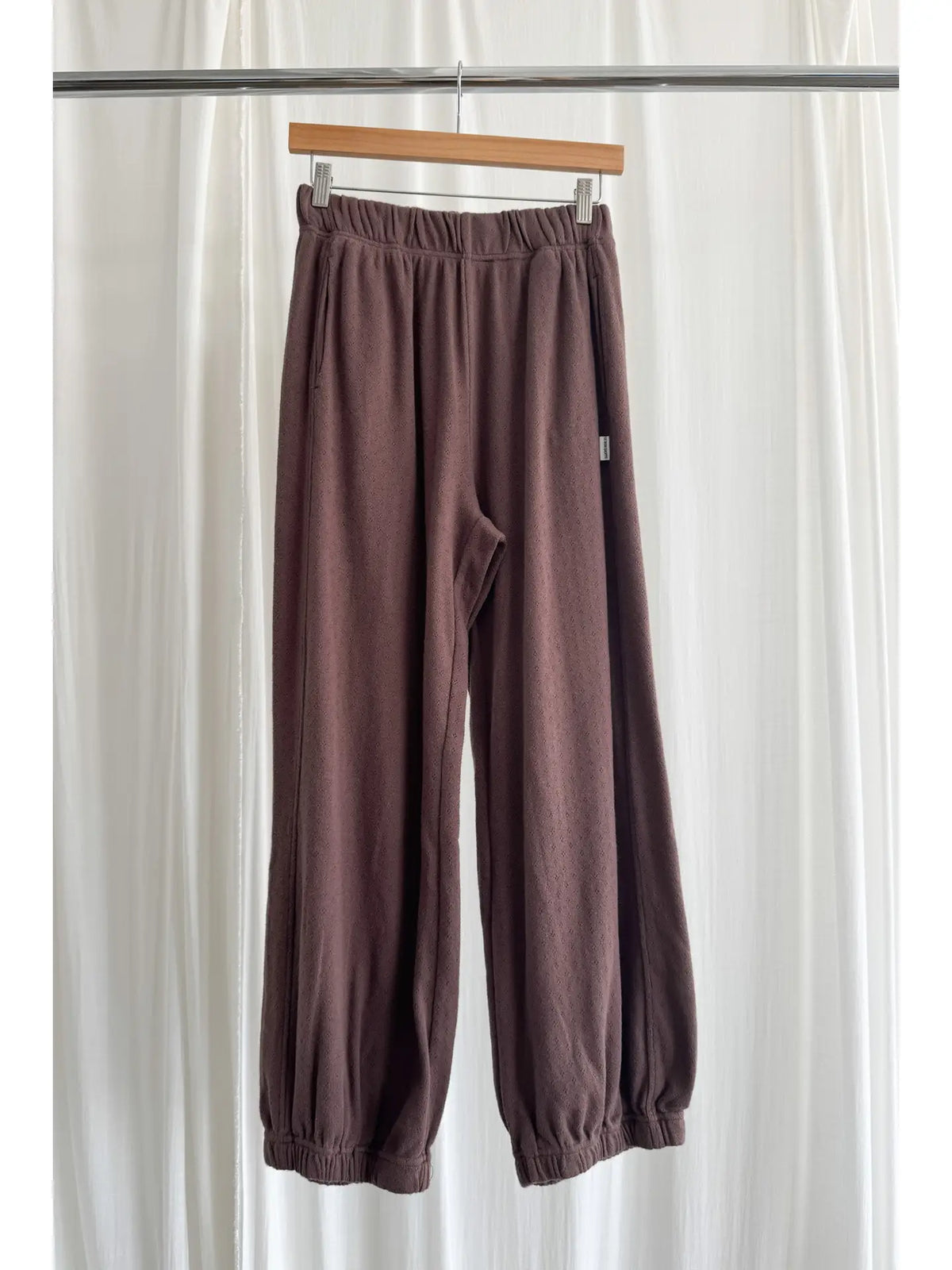 Pointelle Balloon Pants - Chocolate