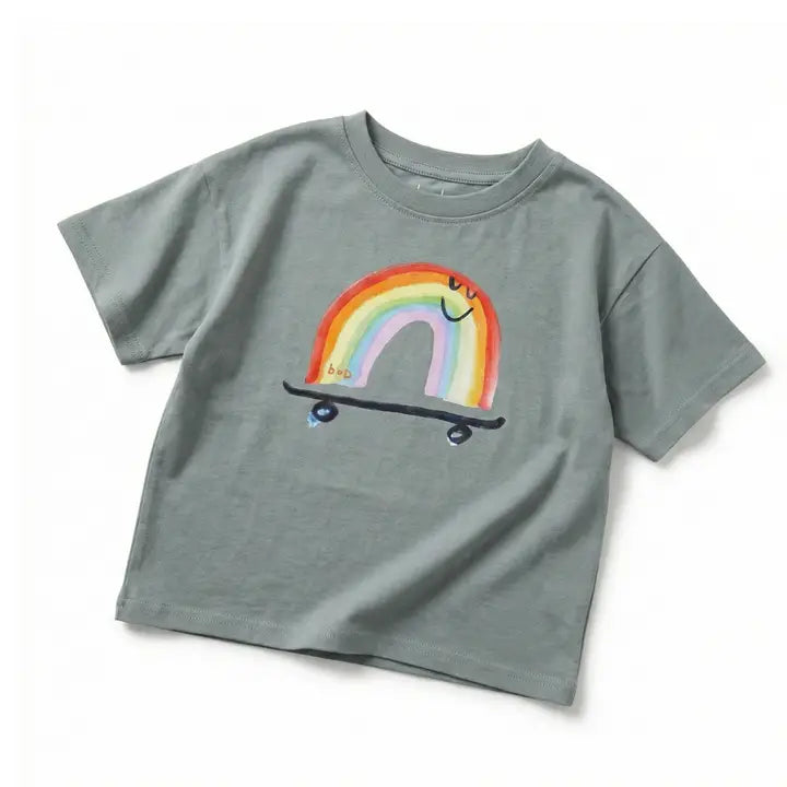 Organic Rainbow Skateboard Tee