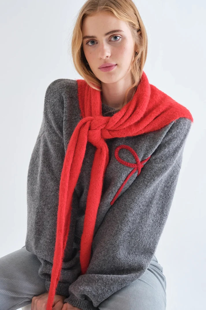 Red Bow Sweater