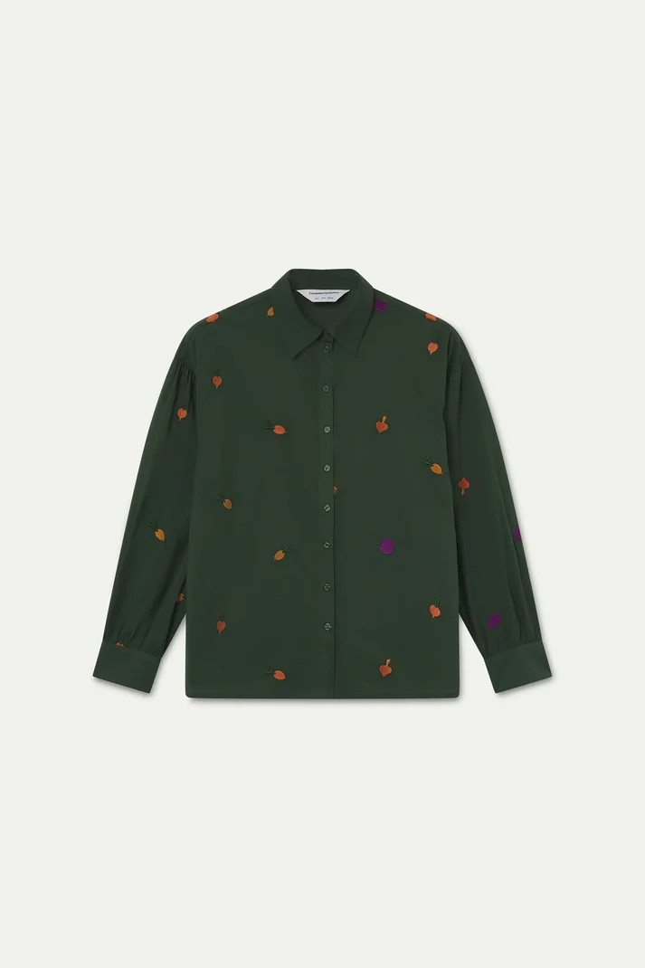 Vegtable Embroidery Shirt