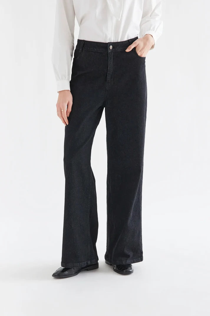 Black Denim w/Heart Pockets
