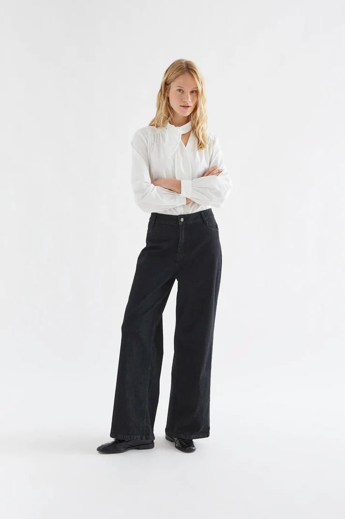 Black Denim w/Heart Pockets