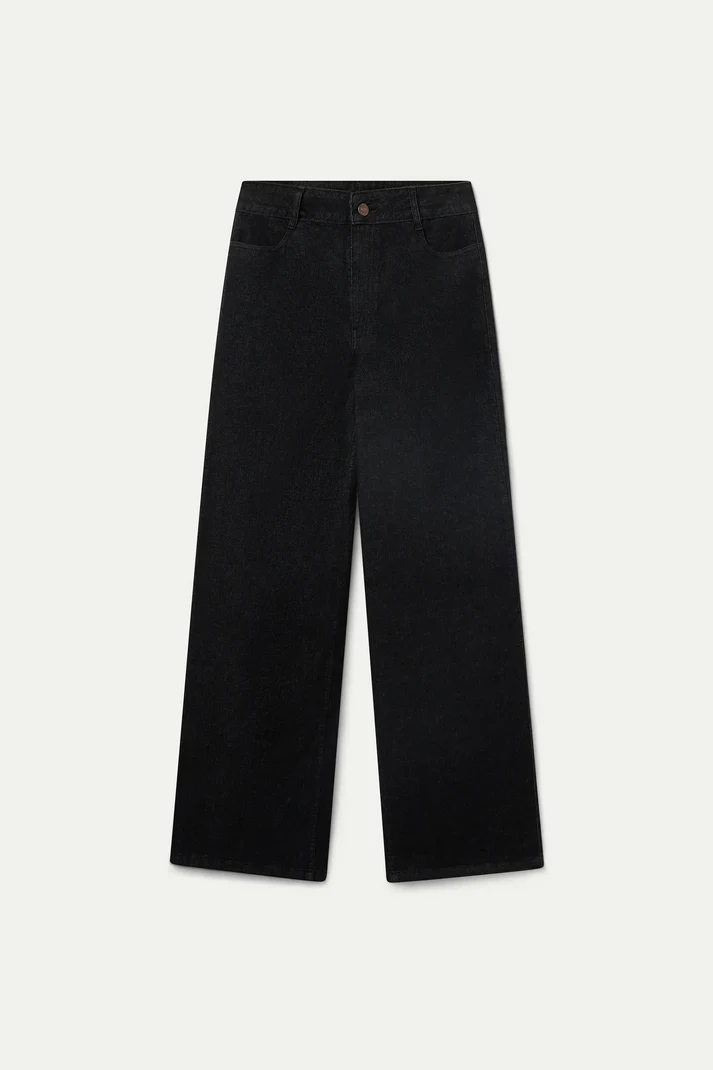 Black Denim w/Heart Pockets