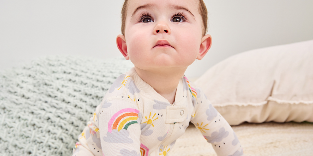 Baby 2-Way Zip Sleeper - Rainbows