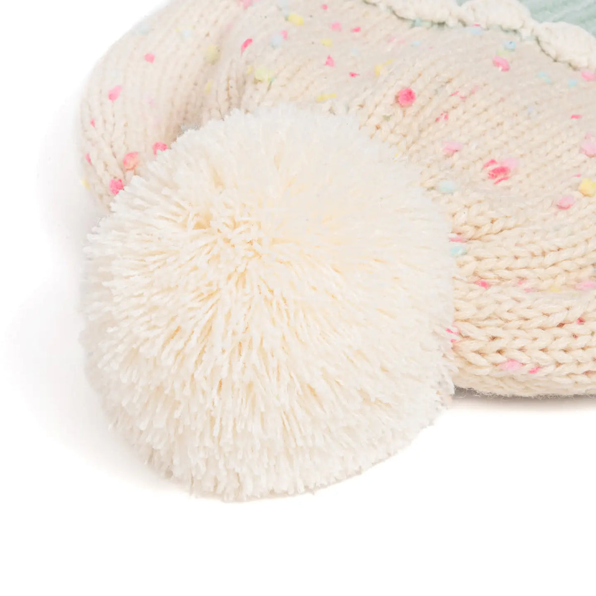 Girls Pastel Cupcake Knit Winter Hat