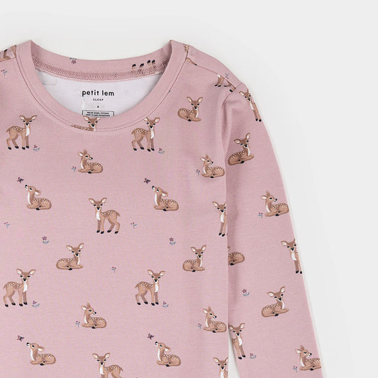 LunaKnit Fall Fawns Child PJ Set