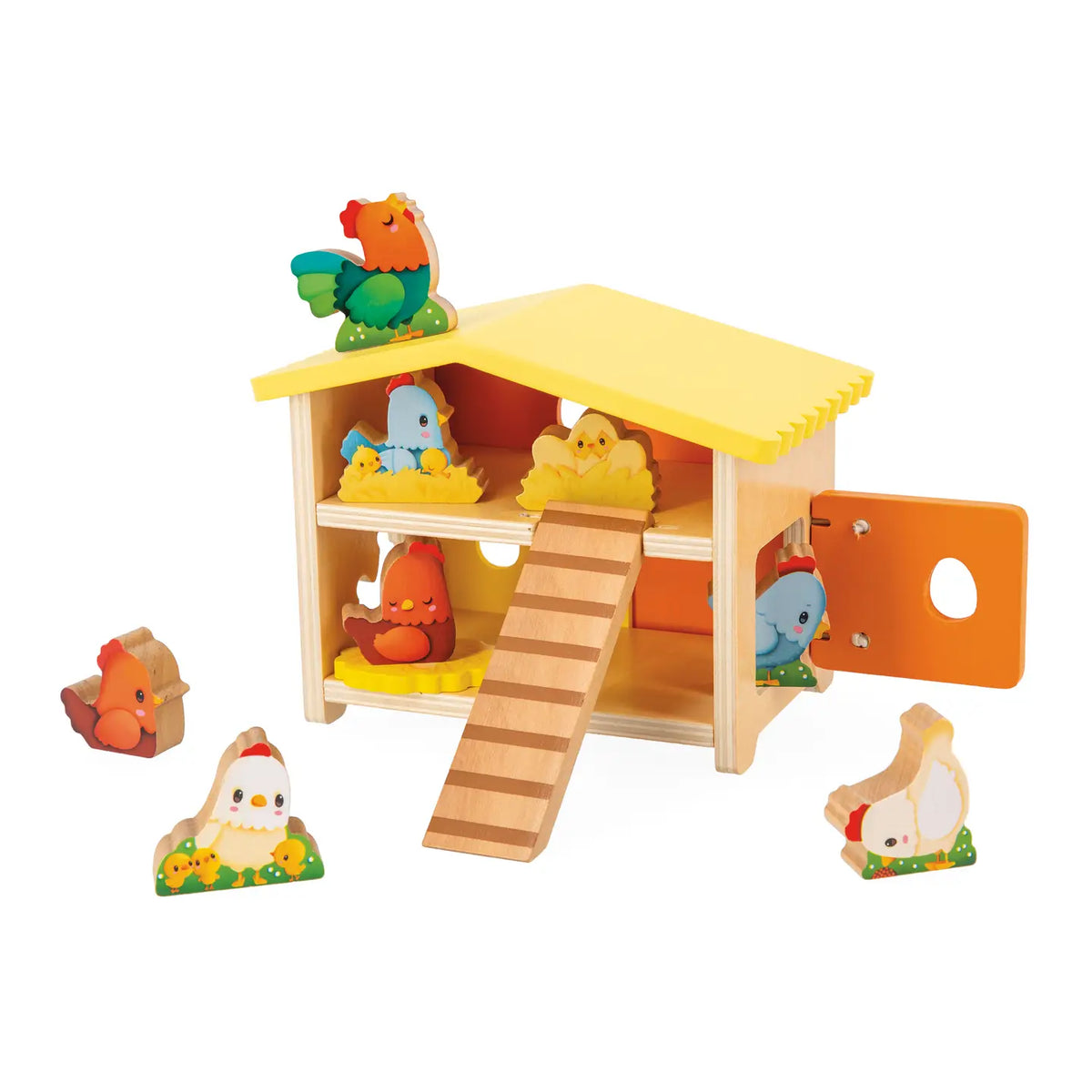 My First Wood Henhouse - 10 Pieces Toy Set