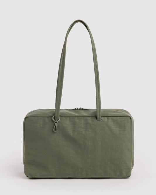 Medium Nylon Bowler Bag - Caper