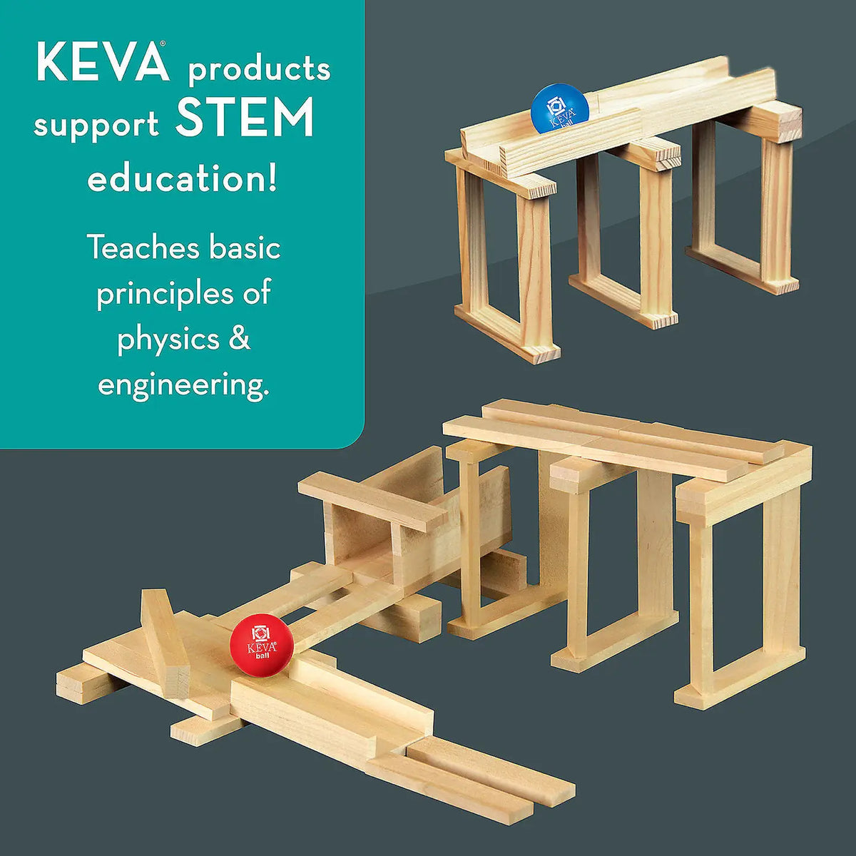 Keva: Contraptions 50 Piece Set
