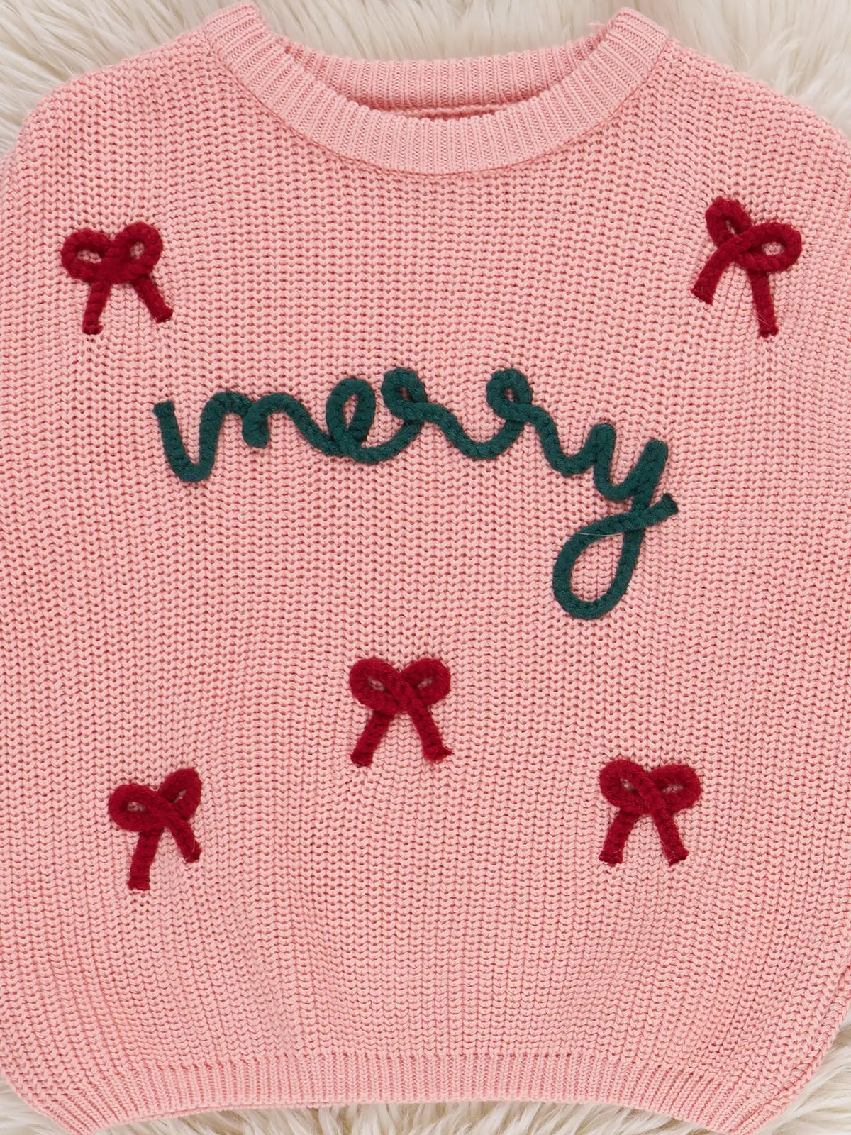 Merry Bows Oversized Sweater