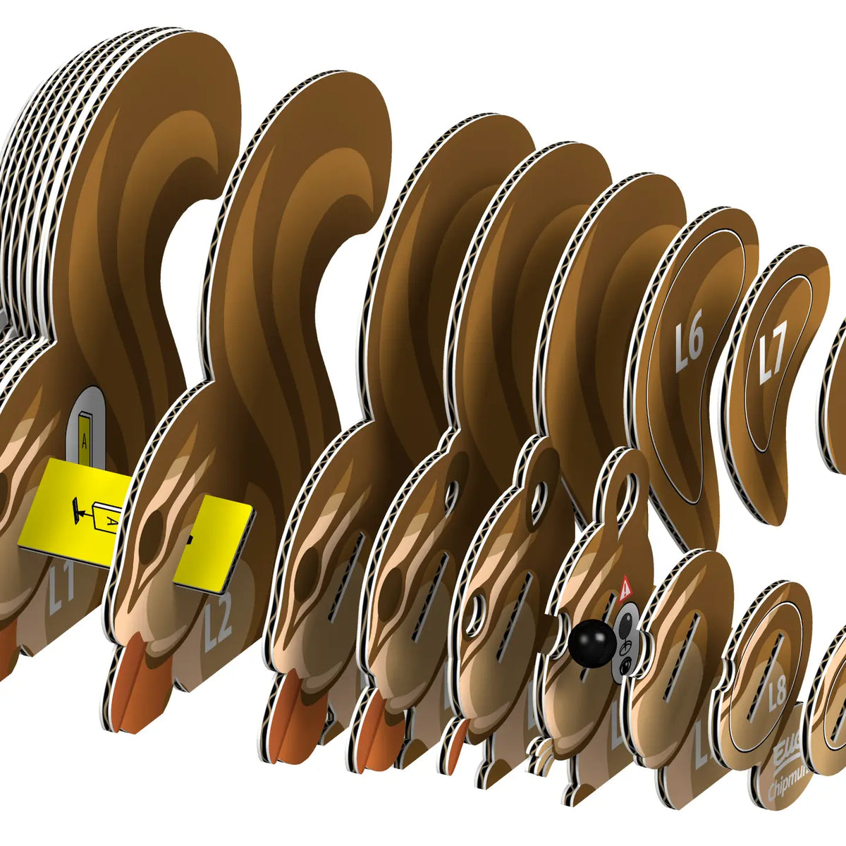 Eugy Chipmunk 3D Puzzle