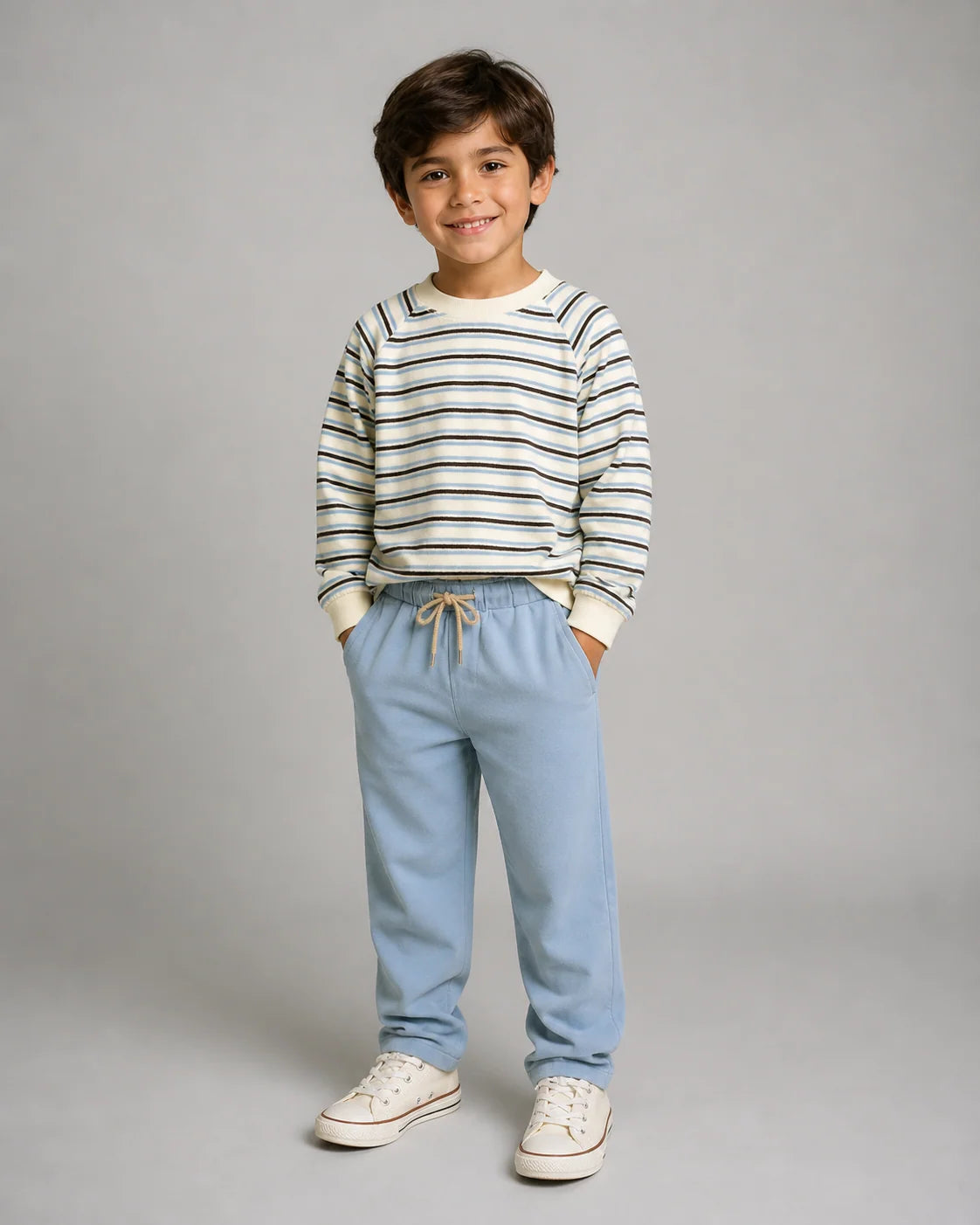 Milo Sweater – velvet stripe