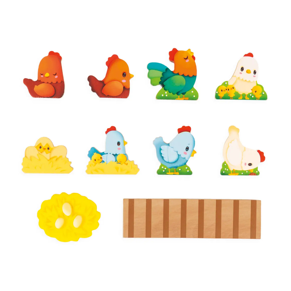 My First Wood Henhouse - 10 Pieces Toy Set