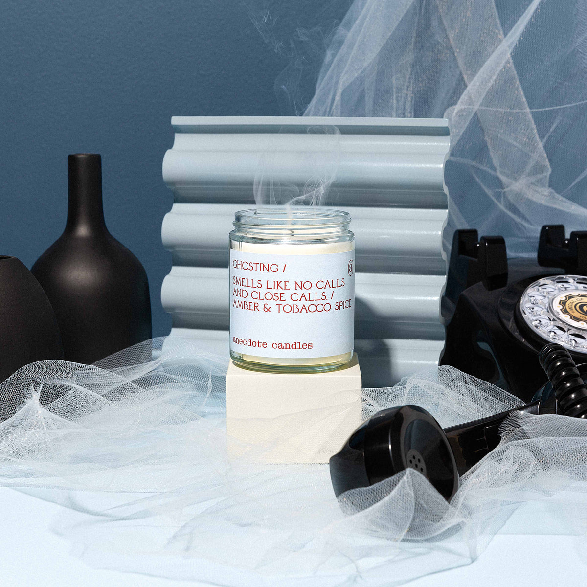 Ghosting (Amber & Tobacco Spice) Glass Jar Candle