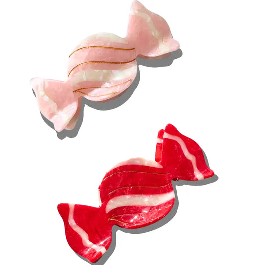 Hand-Painted Bonbon Claw Hair Clip - Two Colors