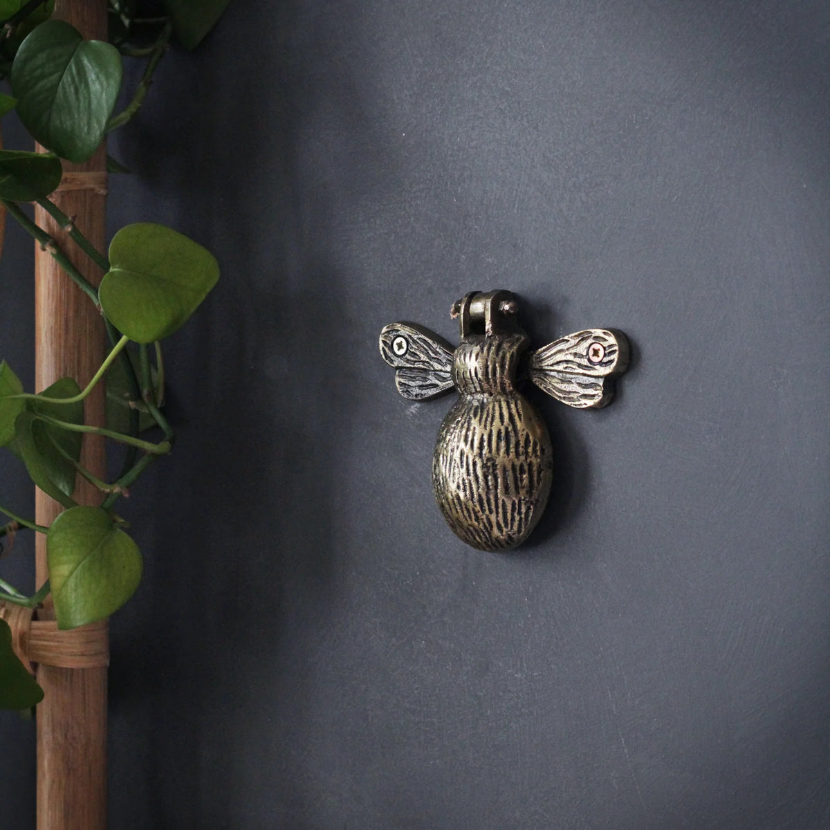 Antique Gold Bumble Bee Door Knocker