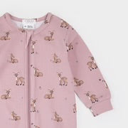 LunaKnit Fall Fawns Zipper Footie