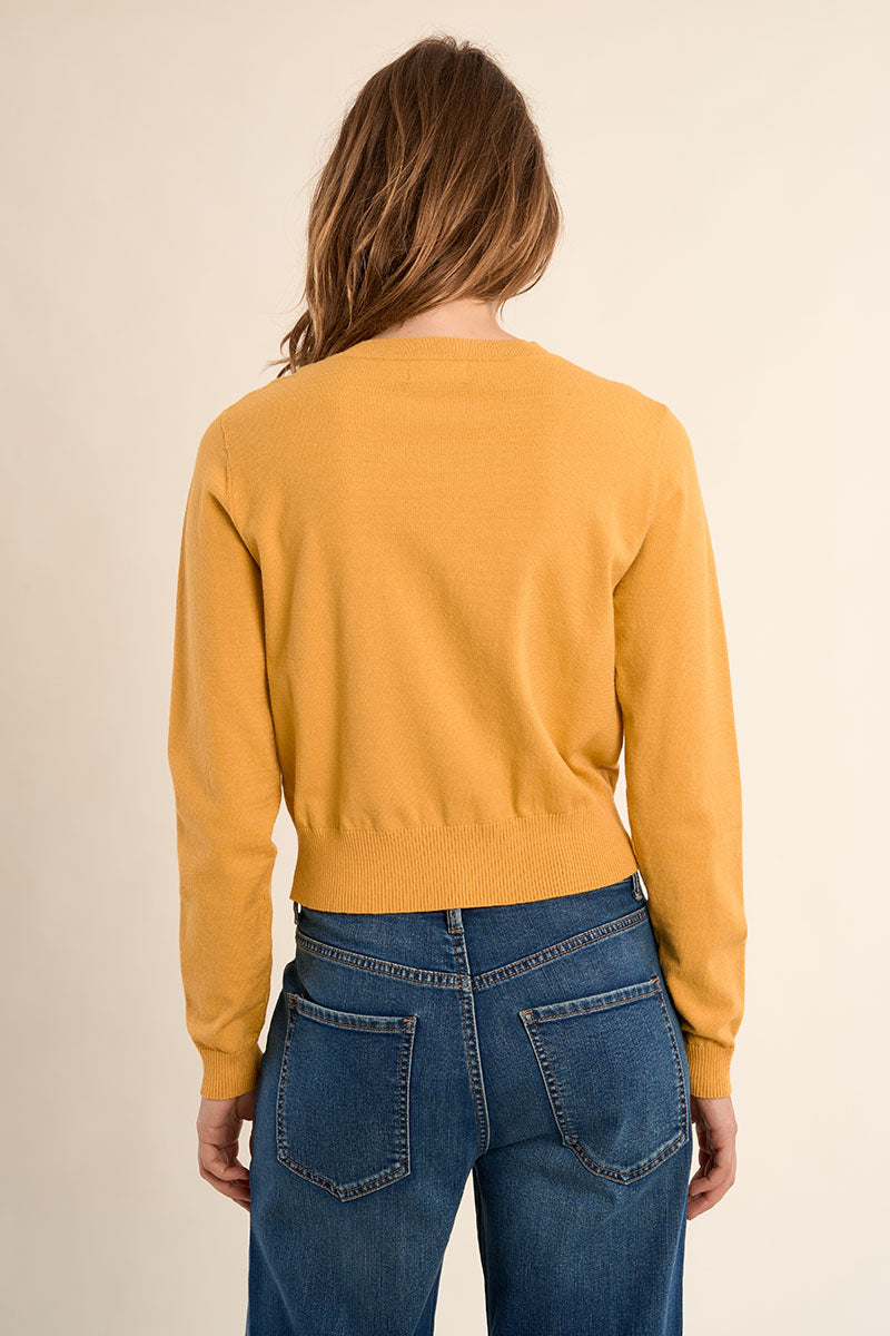 Spring Cardigan - Mango Yellow