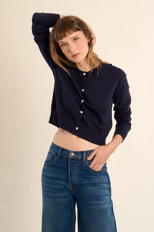 Spring Cardigan - Navy