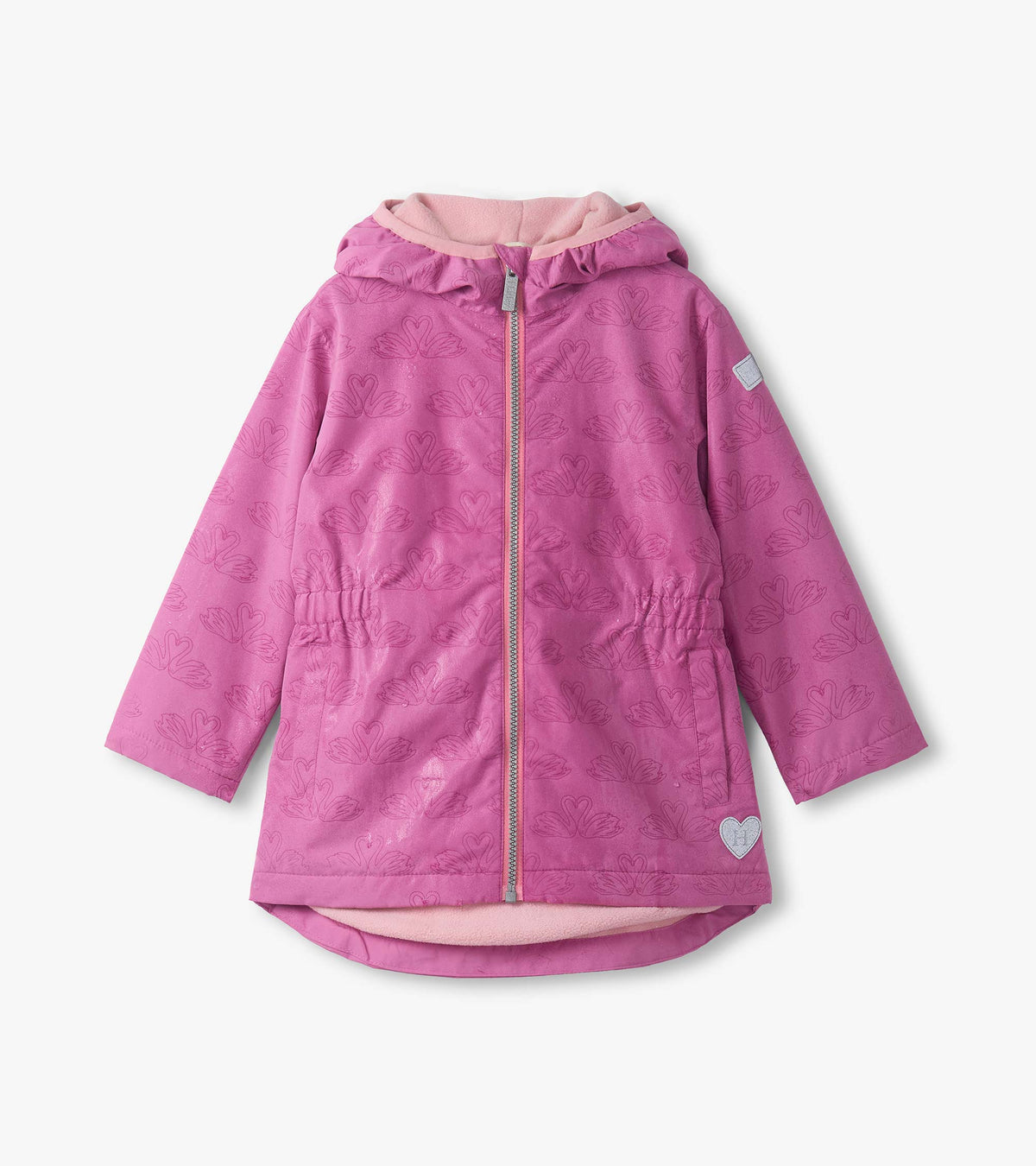 Heart Swans Color Changing Raincoat