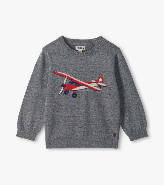 Baby Vintage Plane Crew Neck Sweater