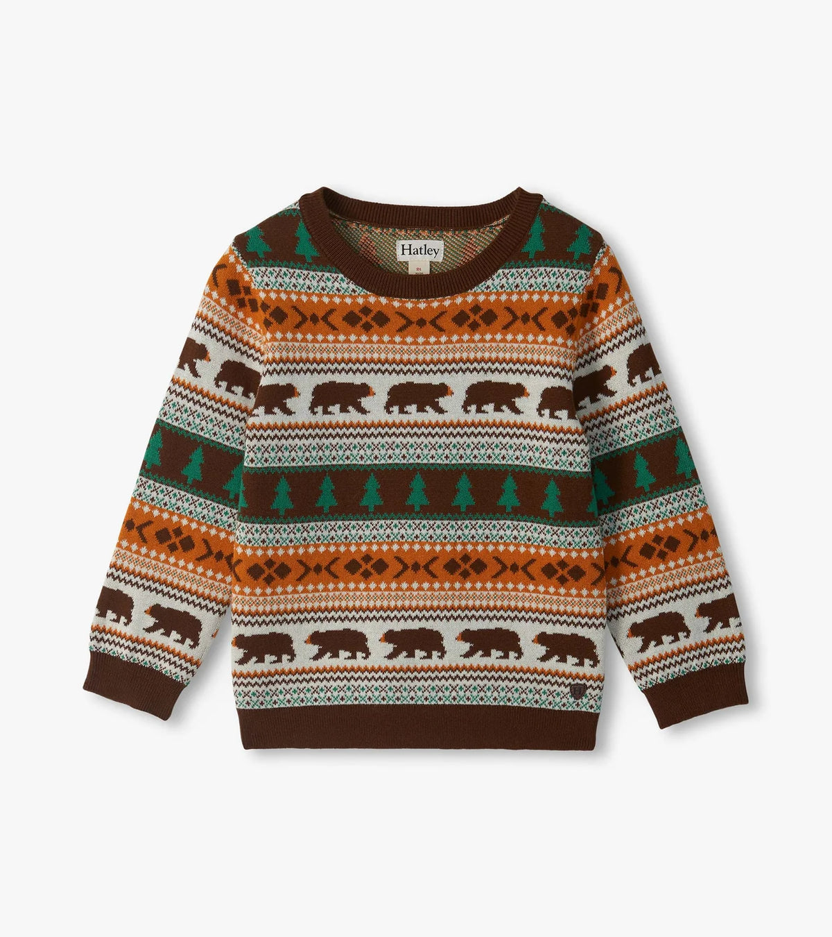 Baby Forest Bear Crew Neck Sweater