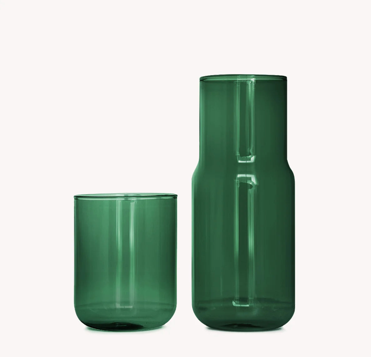 Tinted Glass Carafe (three colors)