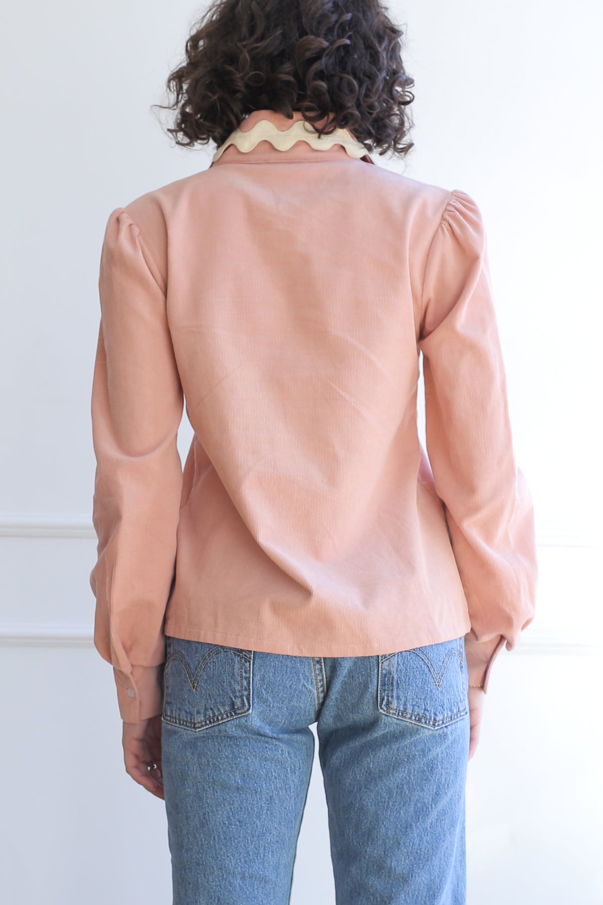 Tanya Top - Baby Cord in Petal