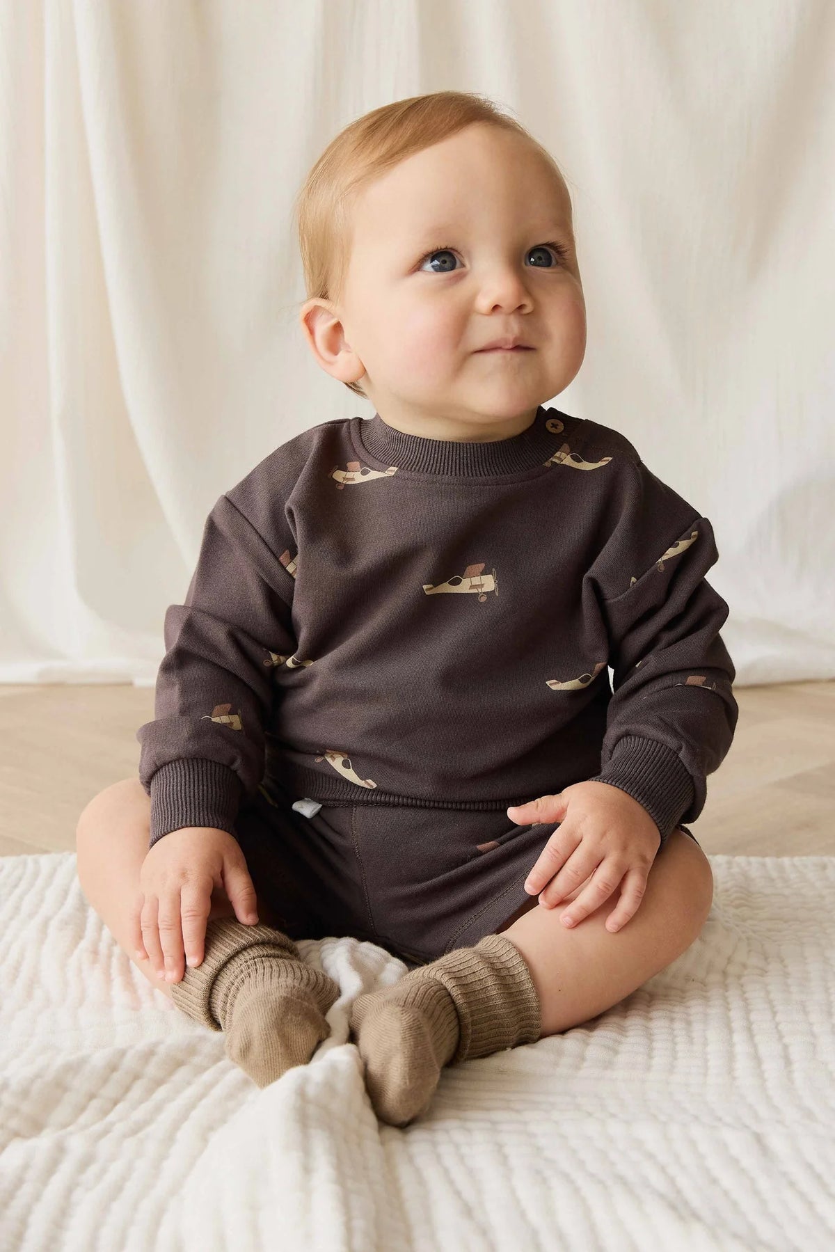 Organic Cotton Sweatshirt - Pilot Planes