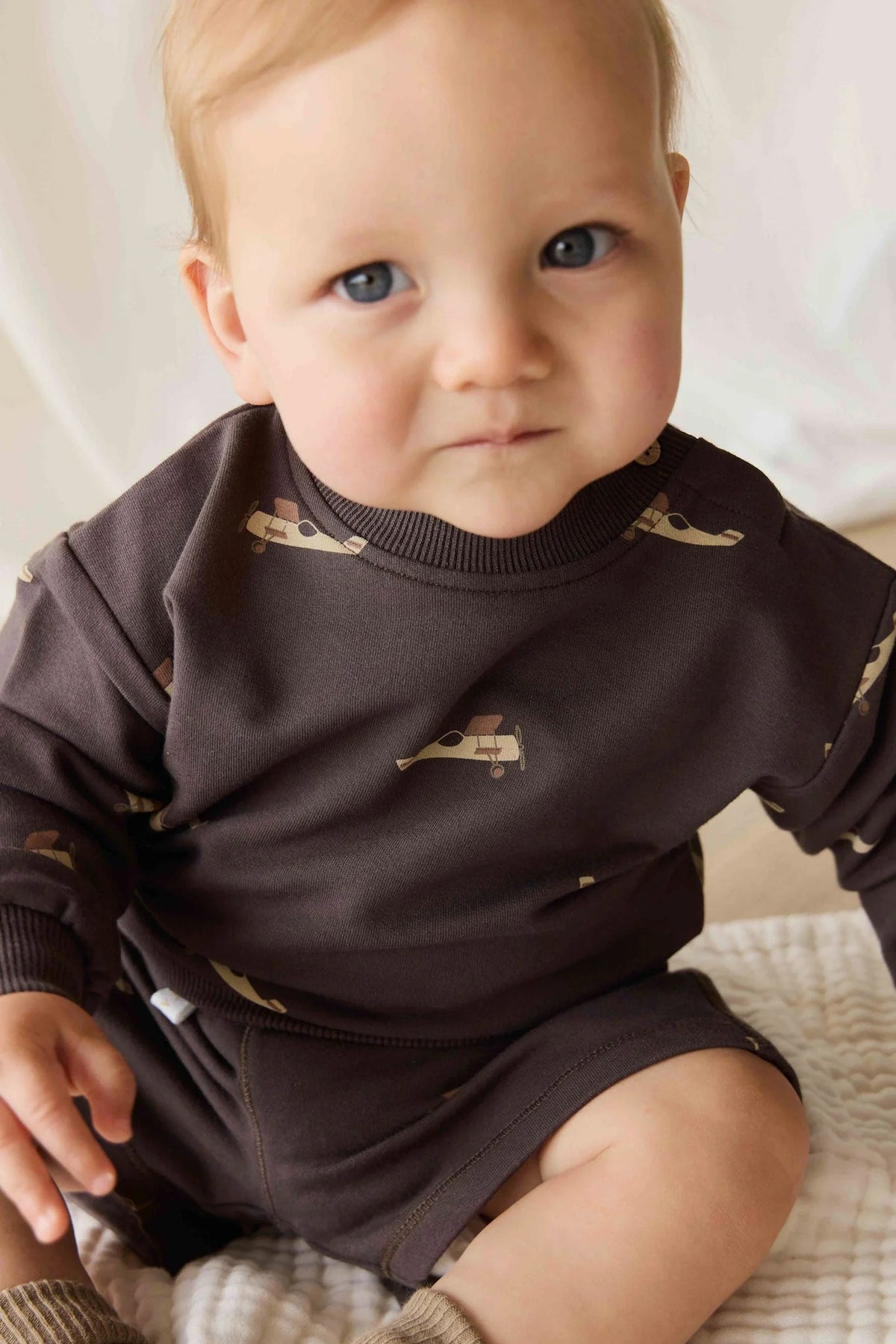 Organic Cotton Sweatshirt - Pilot Planes