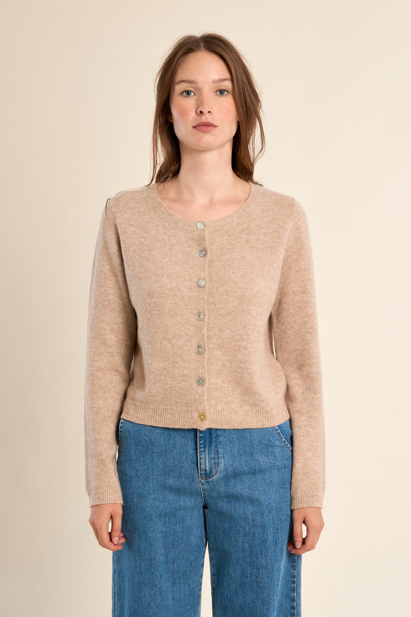 Classic Cardigan - Tan