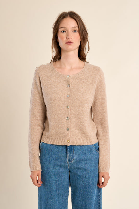Classic Cardigan - Tan