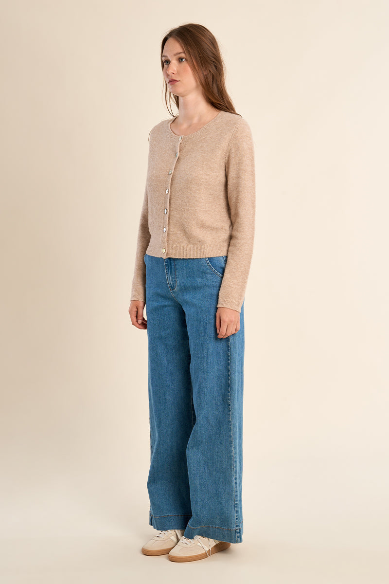 Classic Cardigan - Tan