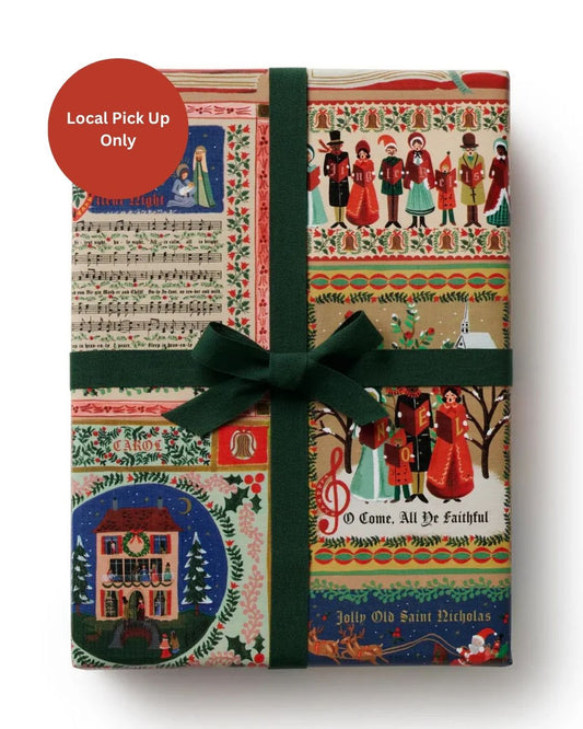 Christmas Carols Continuous Wrapping Roll