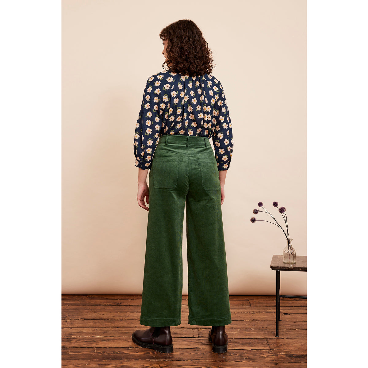 Nora Cropped Trouser - Green