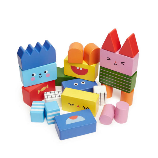 Stack & Mix Wooden Building Blocks