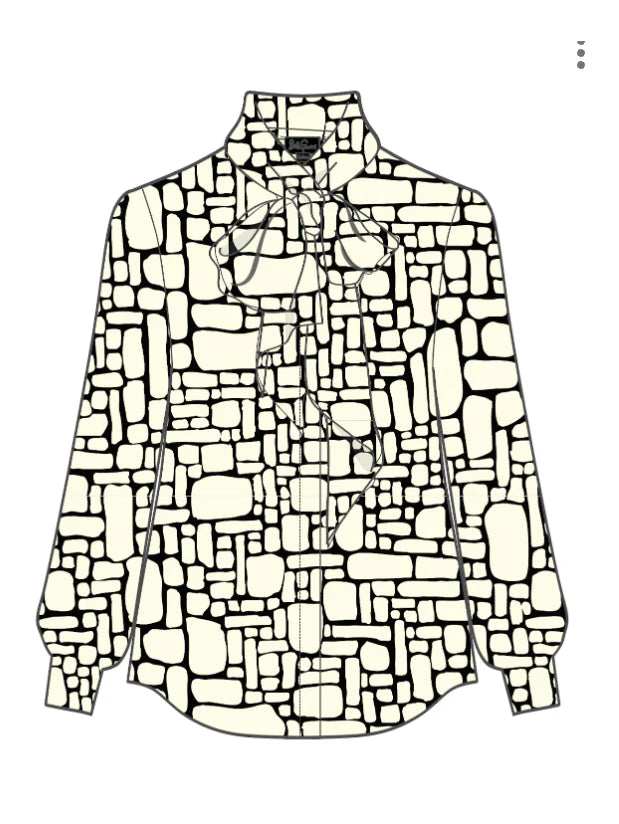 Alessandra Blouse - Pebbles