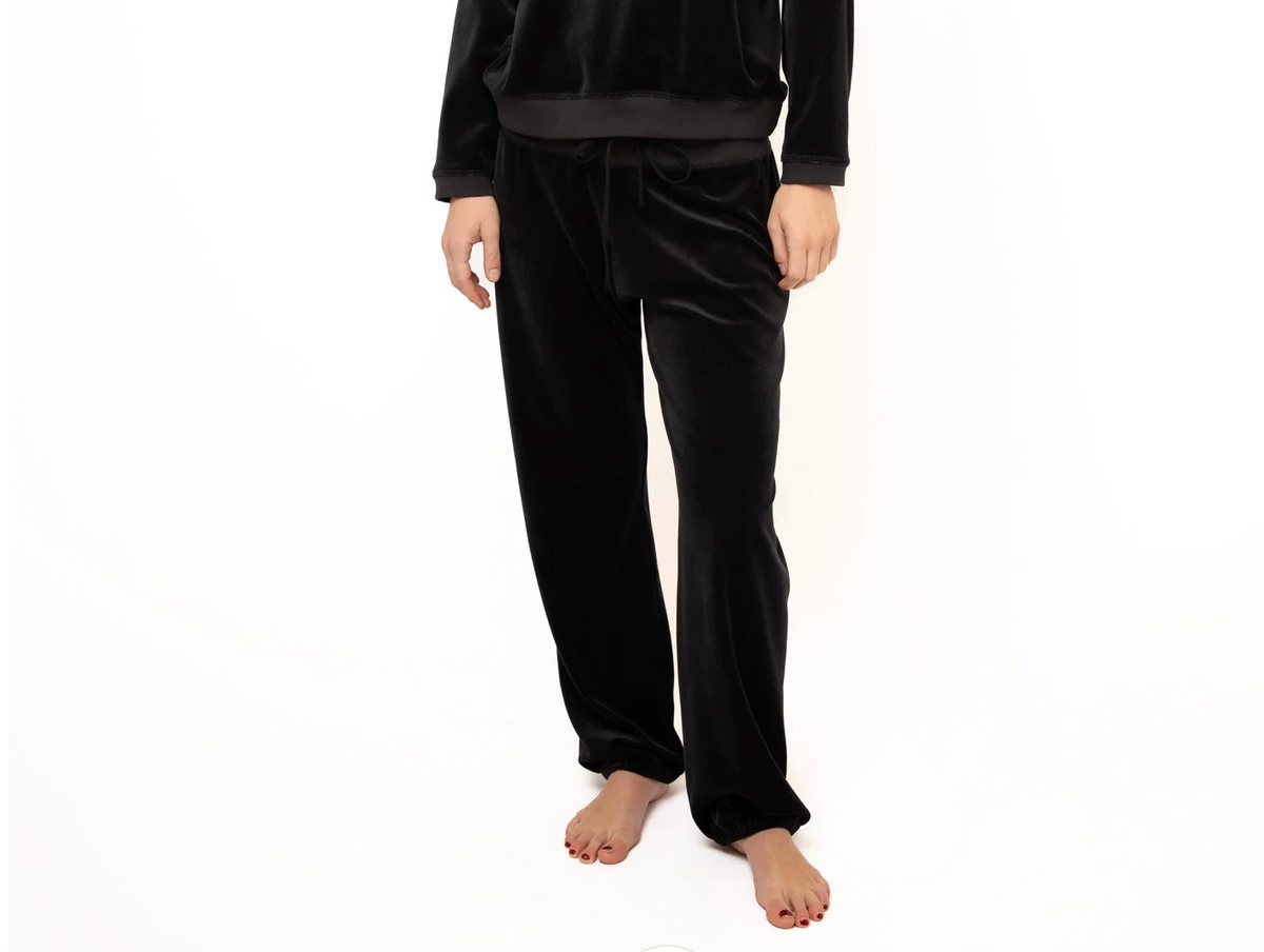 Velour Pants - Black