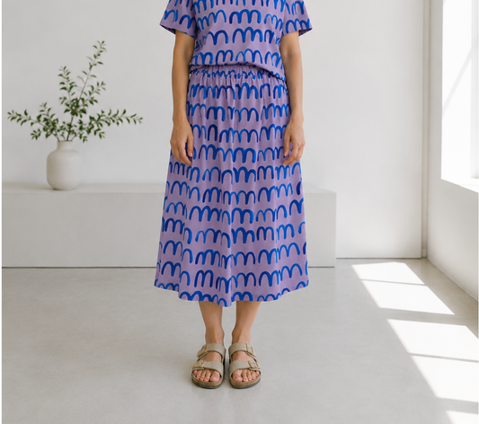 Waves Lilac Skirt