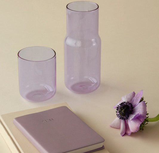Tinted Glass Carafe (three colors)