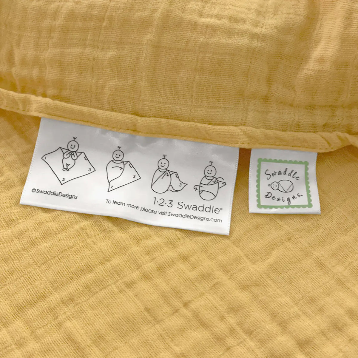 Gold Muslin Swaddle Blanket